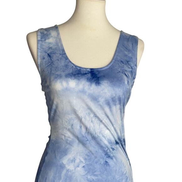 West Kei Blue Tie Dye Tank Maxi Dress Small - Picture 6 of 14
